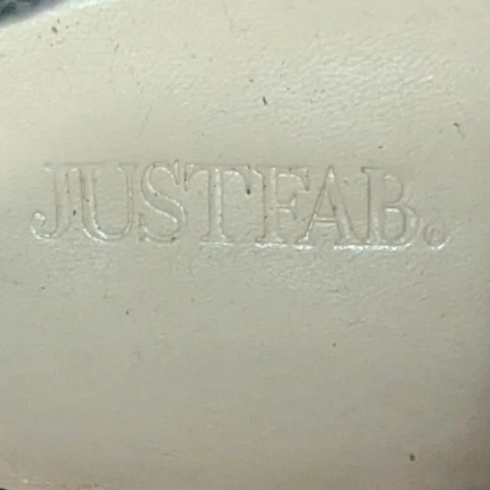 JustFab Ayden‎ Black Faux Leather Lug Sole Tall Knee High Boots Women 9 Side Zip
